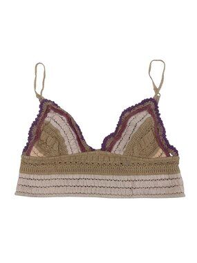 Intimately Free People Women’s Small Crochet Longline Bralette Top Festival Boho